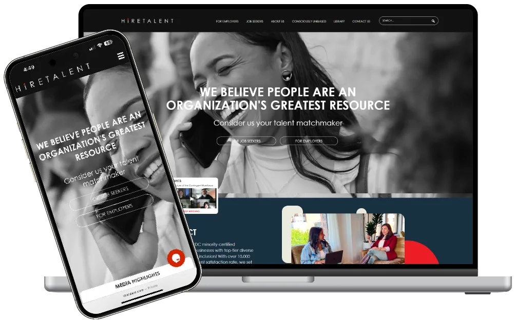 Homepage mockup designs 2025_HireTalent