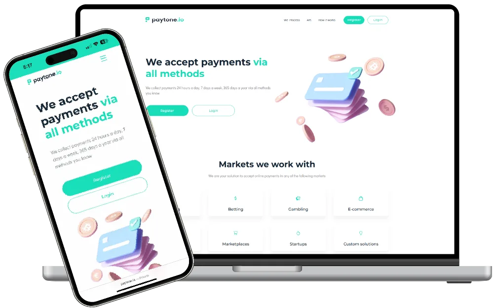 Homepage mockup designs 2025_Paytone