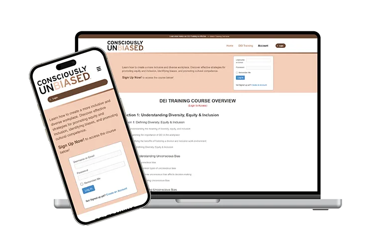 Learning Management System set for WordPress using LearnDash platform to help businesses become more diverse and equitable. 
